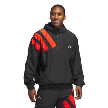 ANTHONY EDWARDS ANORAK PULLOVER 'BLACK'