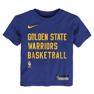 KIDS' GOLDEN STATES WARRIORS ESSENTIAL PRACTICE TEE 'RUSH BLUE'