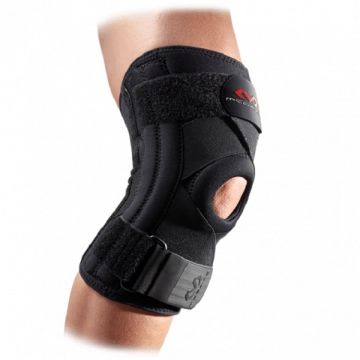 KNEE SUPPORT BRACE WITH STAYS AND CROSS STRAPS