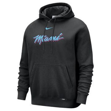 NBA MIAMI HEAT CITY EDITION BASKETBALL CLUB PULL-OVER HOODIE 'BLACK'