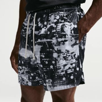 STANDARD ISSUE MESH 5" SHORTS 'WHITE/BLACK'