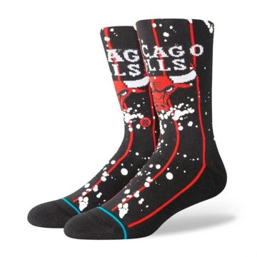 NBA OVERSPRAY CHICAGO BULLS CREW SOCKS 'BLACK'