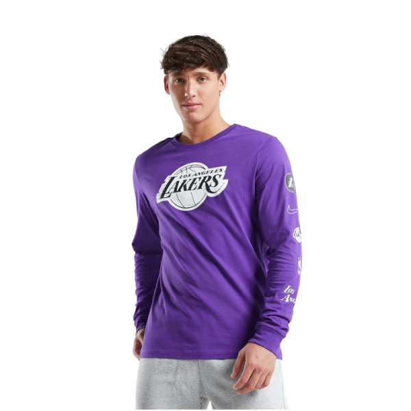 Los Angeles Lakers Nike City Edition Logo Long Sleeve T-Shirt